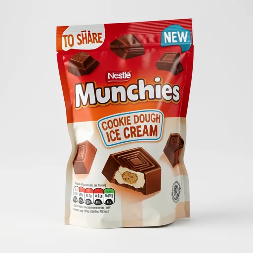 Munchies Milk Chocolate Cookie Dough Ice cream Sharing bag 97g