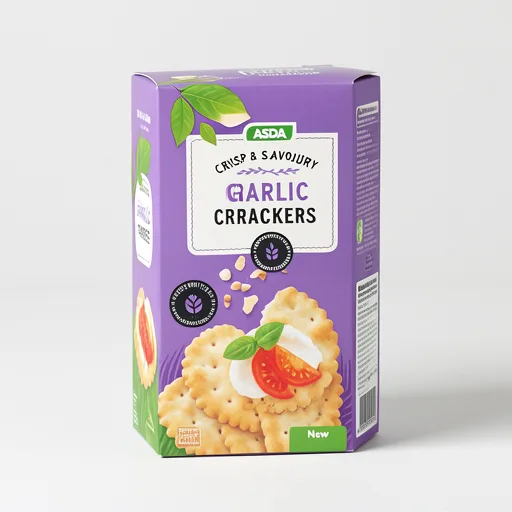 ASDA Garlic Flavoured Crackers 185g
