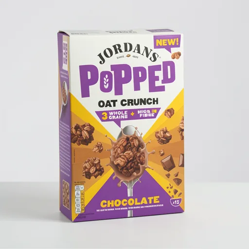 Jordans Popped Oat Crunch Chocolate Breakfast Cereal 425g