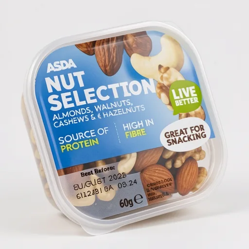 ASDA Almonds, Walnuts, Cashews & Hazelnuts Nut Selection 60g