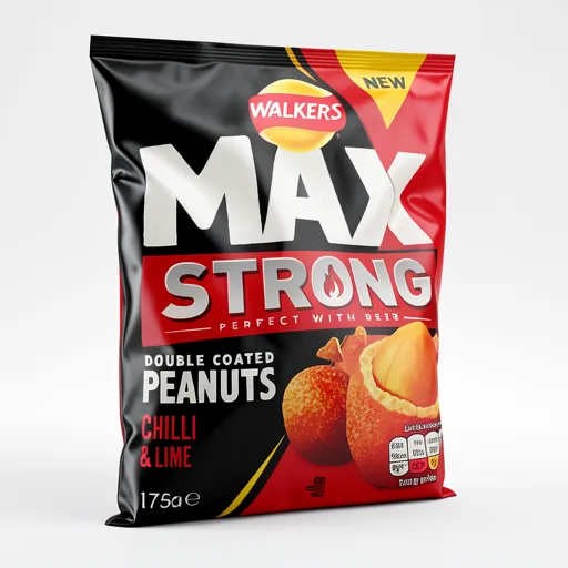 Walkers Max Double Coated Peanuts Chilli & Lime Sharing Bag 175g