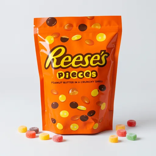 Reese's Pieces Peanut Butter In a Crunchy Shell pouch, 90g