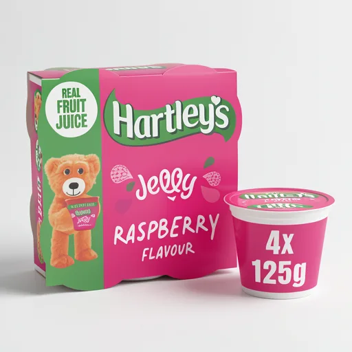 Hartley's Raspberry Flavour Jelly 4 x 125g