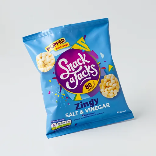 Snack a Jacks Salt & Vinegar Rice Cakes Multipack Snacks 5x19g