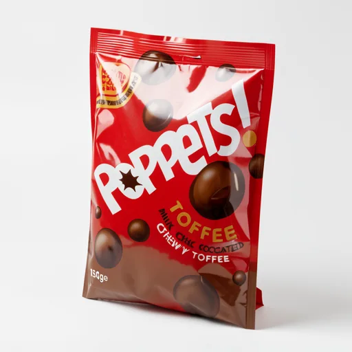 POPPETS TOFFEE POUCH 100G