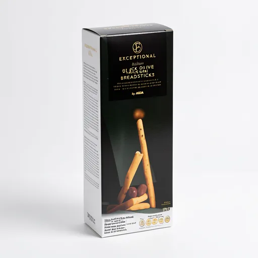 Exceptional by ASDA Italian Black Olive Breadsticks 120g
