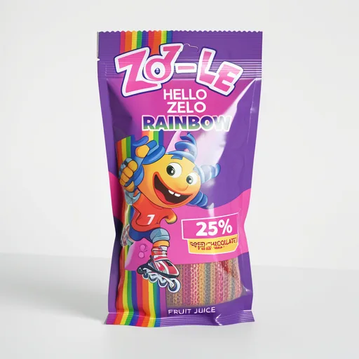 Zozole Rainbow Coloured Fruity Jellies 75g
