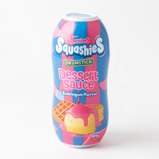 Swizzels Dessert Sauce Bubblegum Flavour Squashies Drumstick 325g