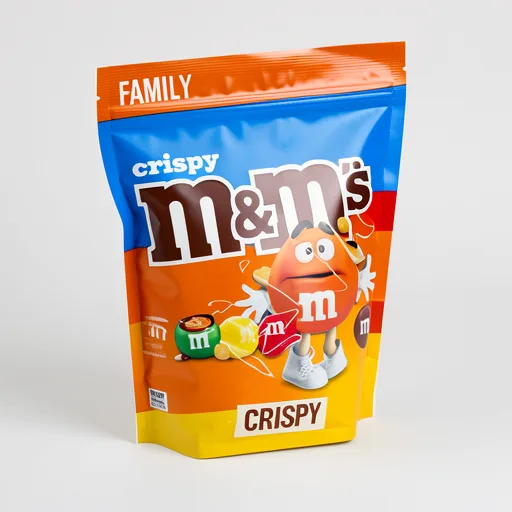 M&M's Crispy Chocolate Family Pouch Bag 374g