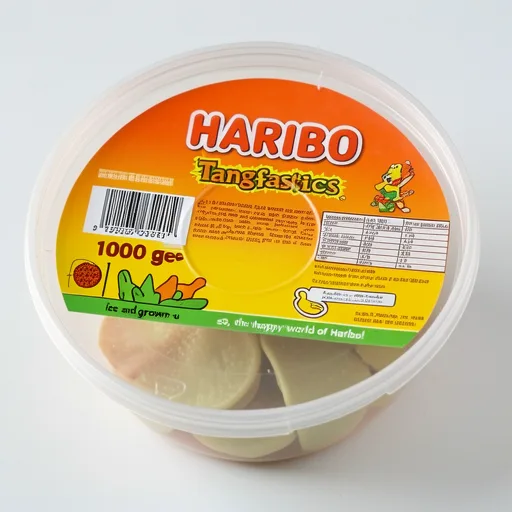 Haribo Tangfastics Fruit & Cola Flavour Fizzy Jelly Sweets Tub 1kg