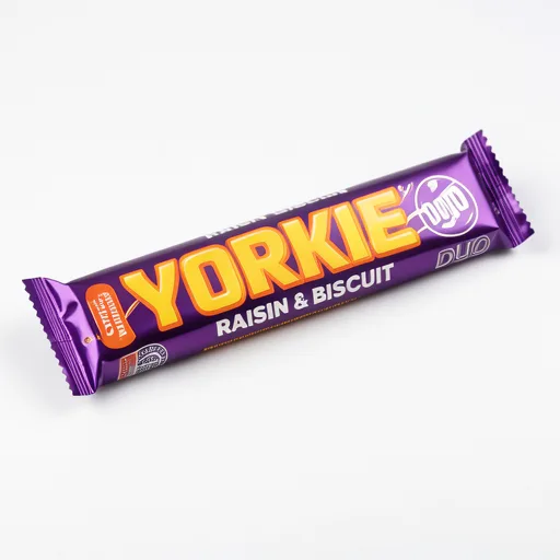 Yorkie DUO Raisin & Biscuit Chocolate Bar 66g