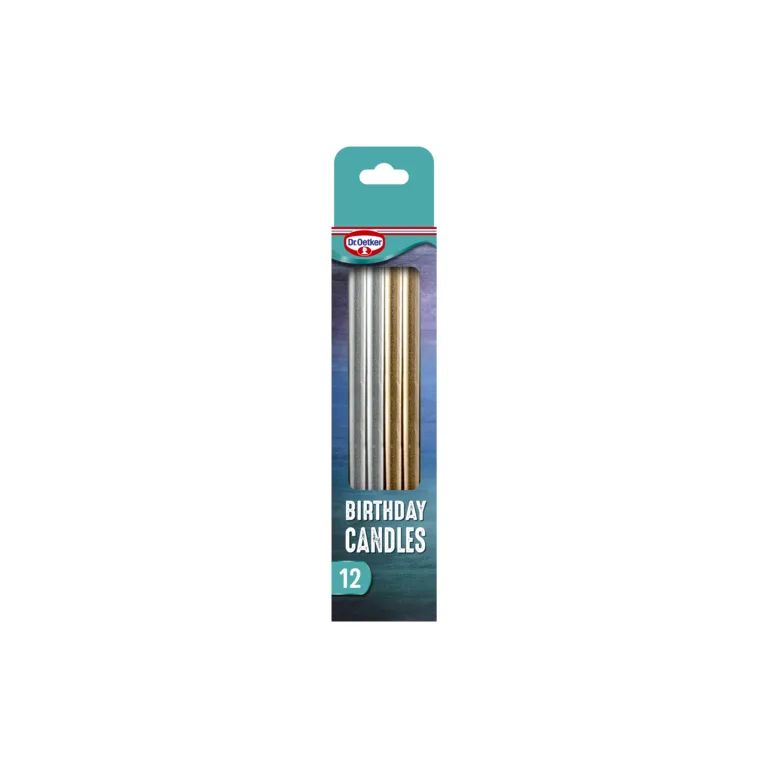 Dr. Oetker Metallic Birthday Candles x12