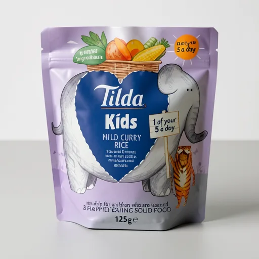 Tilda Kids Mild Curry Rice 125g