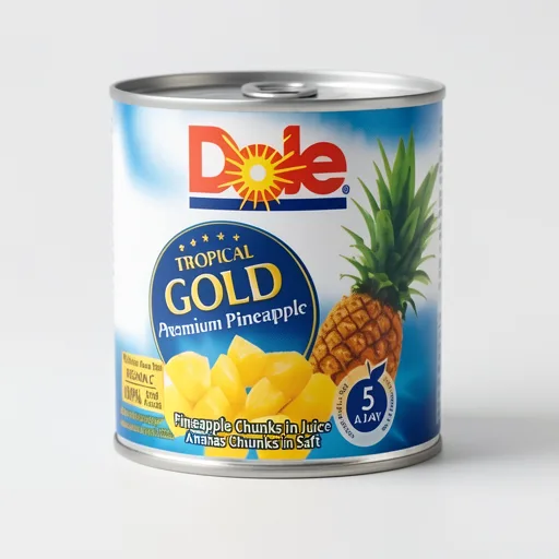 Dole Tropical Gold Premium Pineapple Chunks In Juice 227g