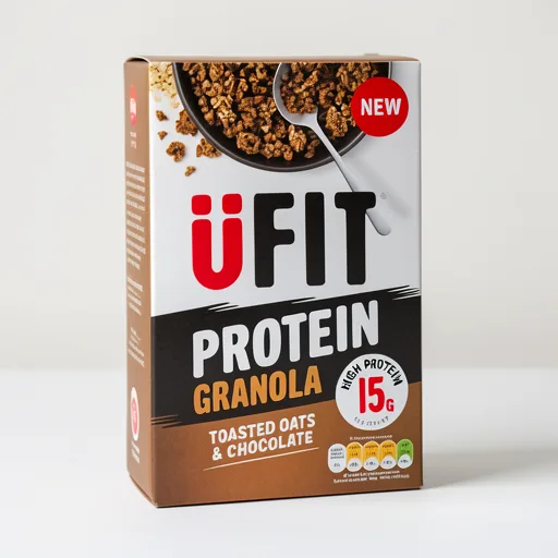 UFIT Protein Granola Toasted Oats & Chocolate Cereal 