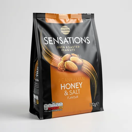 Walkers Sensations Californian Honey & Salt Roasted Peanuts Sharing Bag 170g