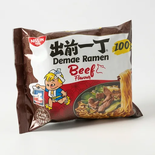 Nissin Demae Ramen Japanese Noodlesoup Beef Flavour 100g