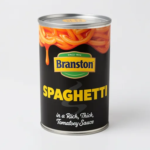 Branston Spaghetti in a Rich, Thick Tomatoey Sauce 395g