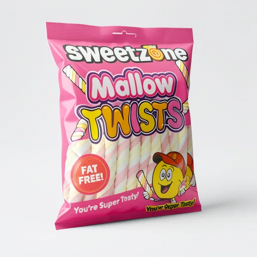 Sweetzone Mallow Twists 160g