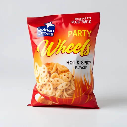Golden Cross Party Wheels Hot & Spicy Flavour 90g