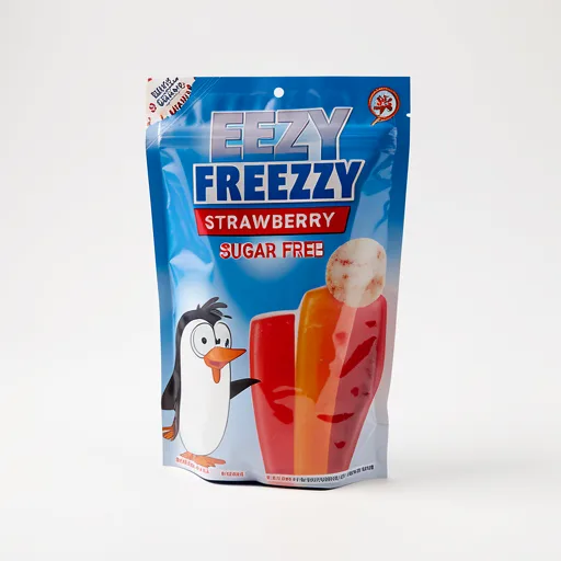 Eezy Freezzy Strawberry, Orange, Apple & Blackcurrant Squeezee Freezable Pops 10 x 50 ml (500ml)