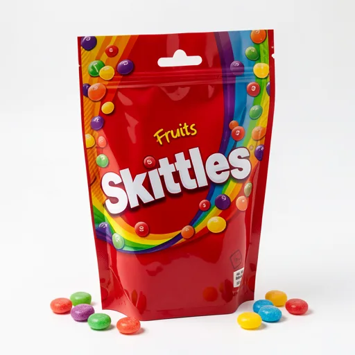 Skittles Vegan Chewy Sweets Fruit Flavoured Pouch Bag 136g