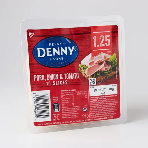 Henry Denny & Sons 10 Pork, Onion & Tomato Slices 90g