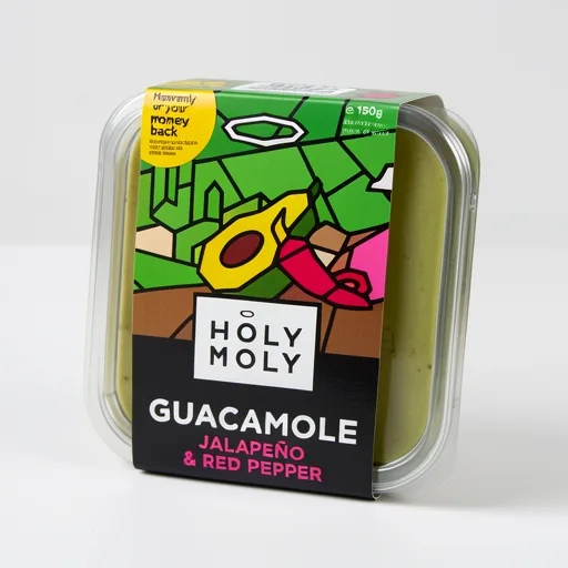 Holy Moly Jalapeño & Red Pepper Guacamole 150g