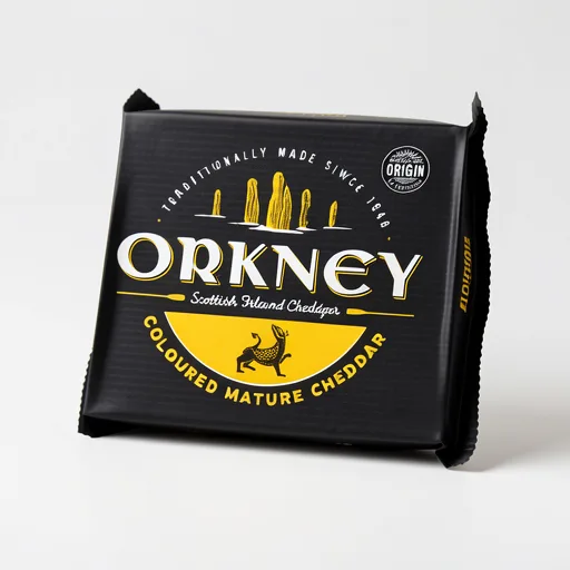 Orkney Coloured Mature Cheddar Cheese 200g