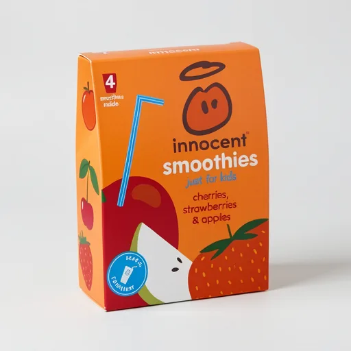 Innocent Kids Smoothies Cherries, Strawberries & Apples 4 x 150ml
