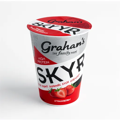 Graham's Graham The Family Dairy Skyr Strawberry Icelandic Style Yogurt 450g