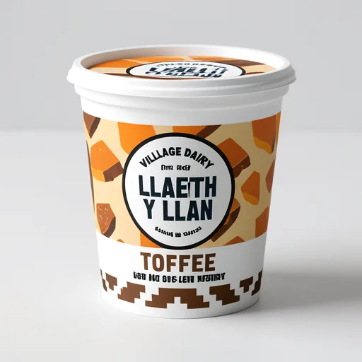 Village Dairy Llaeth y Llan Toffee Low Fat Bio-Live Yogurt 125g