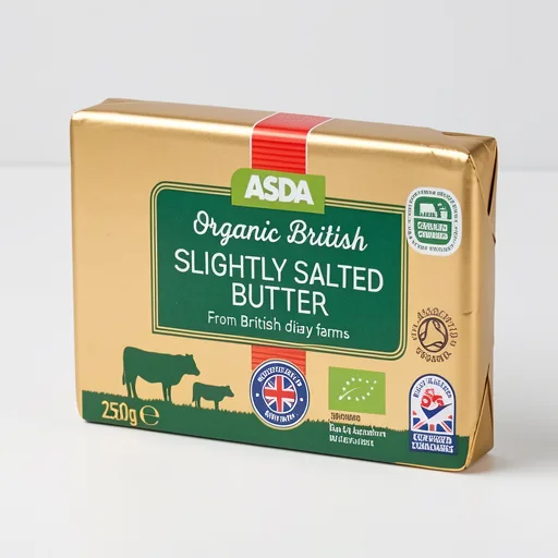 ASDA Organic Slightly Salted Butter 250g
