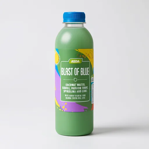 ASDA Blast of Blue Super Juice Coconut Water, Guava, Passion Fruit, Spirulina & Lime 750ml