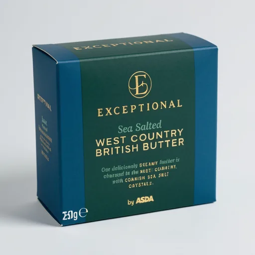 Exceptional by ASDA Sea Salted West Country British Butter 250g
