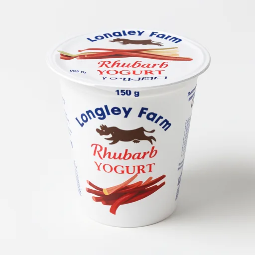 Longley Farm Rhubarb Yogurt 150g
