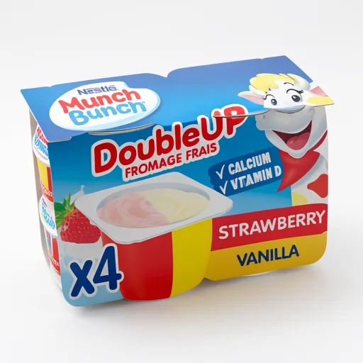 Munch Bunch Double Up Strawberry & Vanilla Fromage Frais