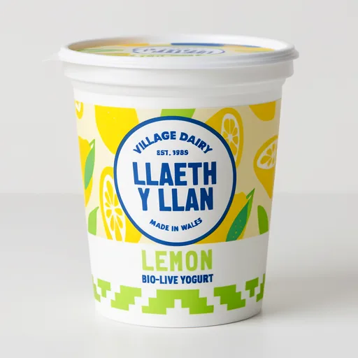 Village Dairy Llaeth y Llan Lemon Bio-Live Yogurt 125g
