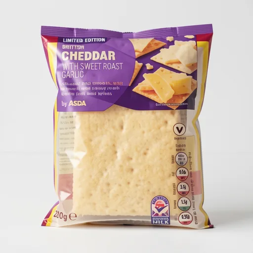 ASDA Limited Edition British Cheddar with Sweet Roast Garlic 200g