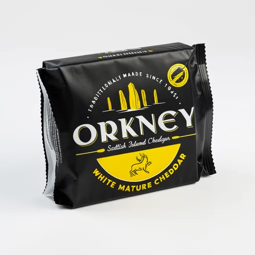 Orkney White Mature Cheddar Cheese 200g