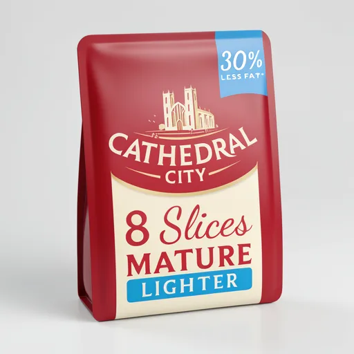 Cathedral City 6 Slices Lighter Mature Cheddar Cheese 150g