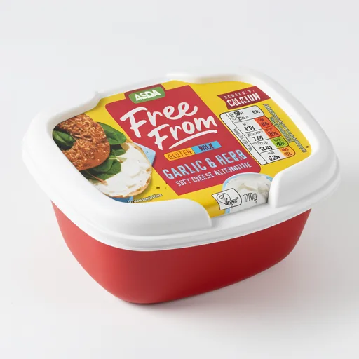 ASDA Free From Free From Garlic & Herb Soft Cheese Alternative 170g