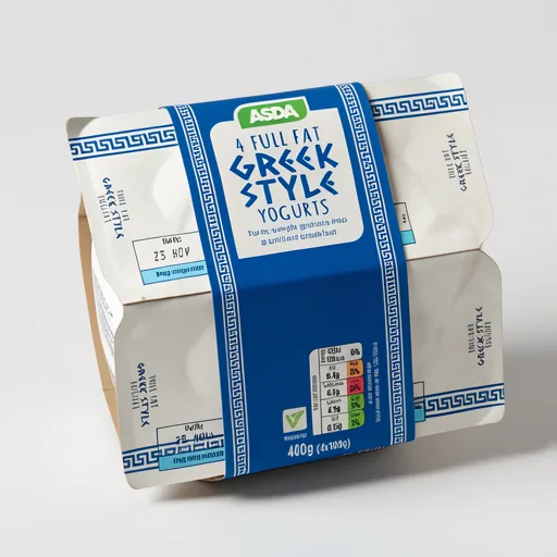 ASDA Creamy Greek Style Yogurts 4 x 100g (400g)