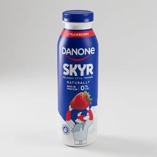 Danone Skyr Fat Free High Protein Natural Strawberry Yoghurt Drink 270g