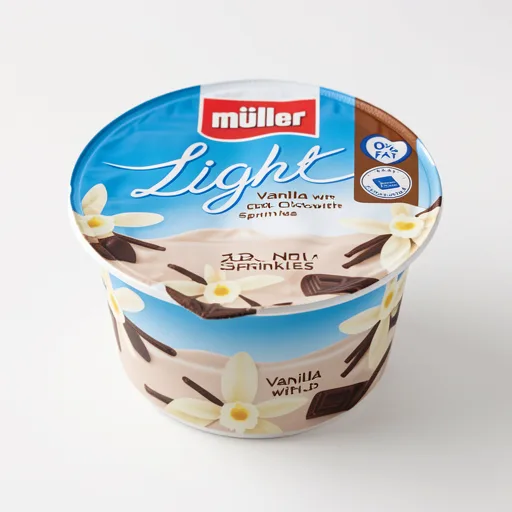 Muller Light Vanilla with Dark Chocolate Sprinkles Fat Free Yogurt 160g