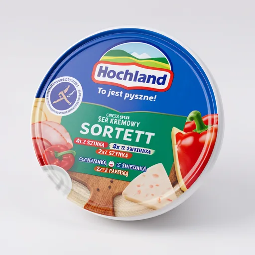 Hochland Sortett Cheese Spread Triangles Mix Flavours 180g