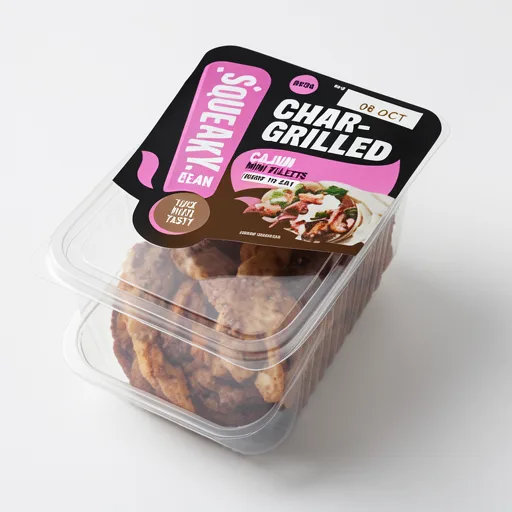 Squeaky Bean Ready to Eat Chargrilled Cajun Mini Fillets