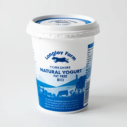 Longley Farm Yorkshire Natural Yogurt Fat Free Bio 450g