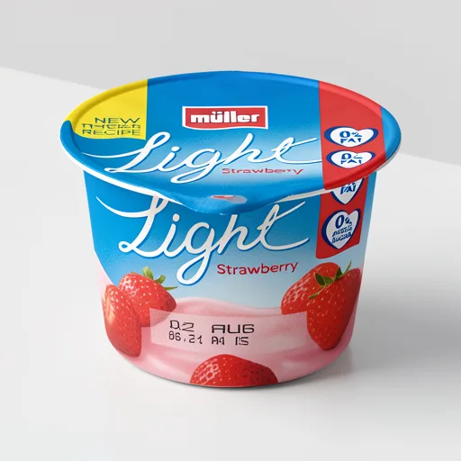 Muller Light Strawberry Fat Free Yogurt 160g