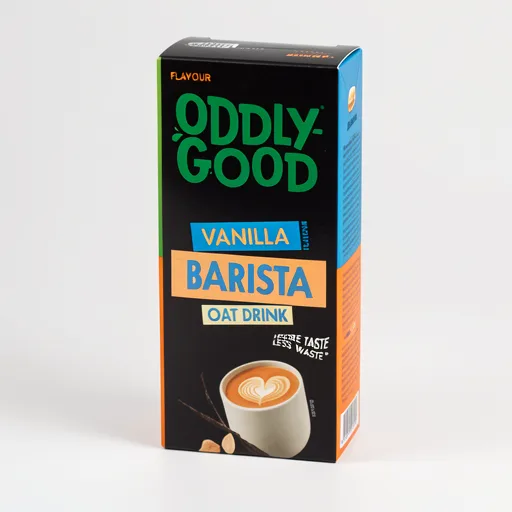 Oddlygood Vanilla Flavour Plant Based Gluten Free Barista Oat Drink 1L